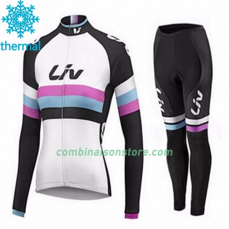 Combinaison Cycliste Hiver + Collant sans Bretelles 2015 CCC Liv Femme  N002